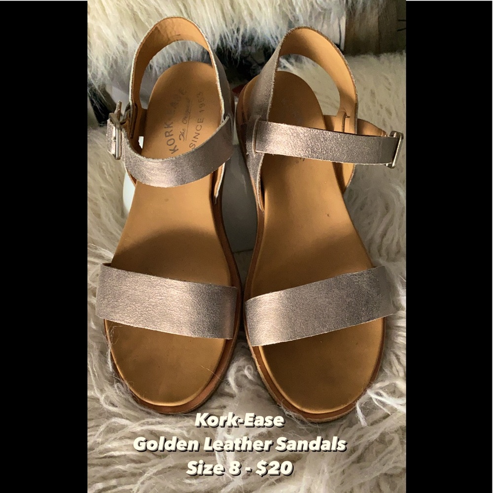 Golden Kork-Ease Sandals